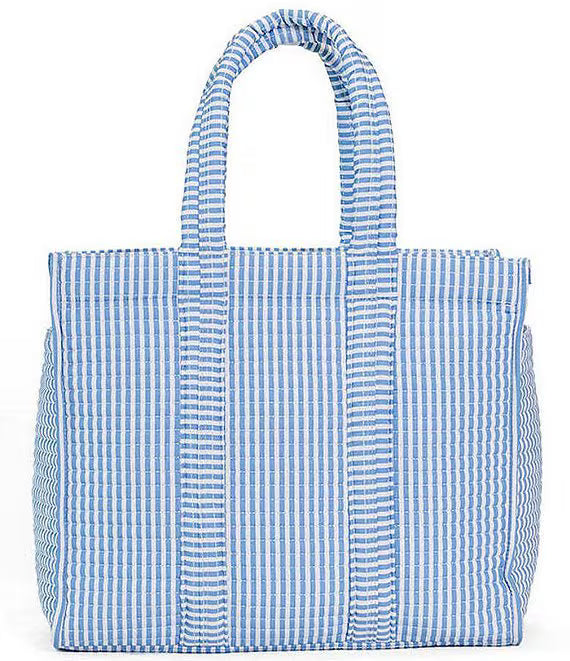 TRVL Design Mini Go Go Tote Chambray stripe