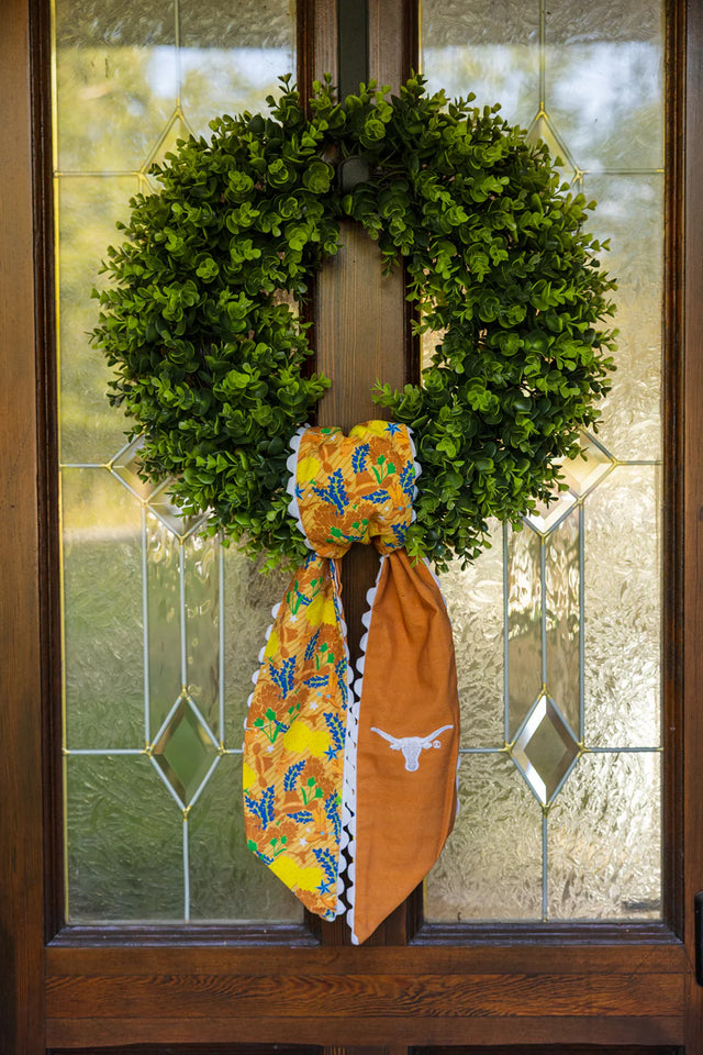 Texas Longhorns Cotton Wreath Sash