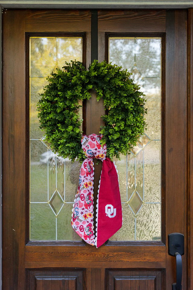 Oklahoma Sooners Cotton Wreath Sash
