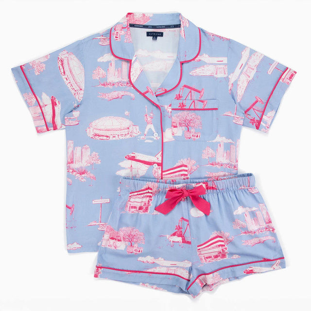 Houston Toile Pajama Shorts Set
