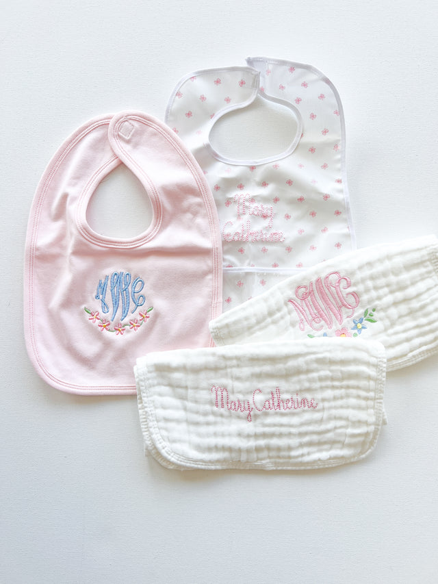 Light Pink Knit Bib