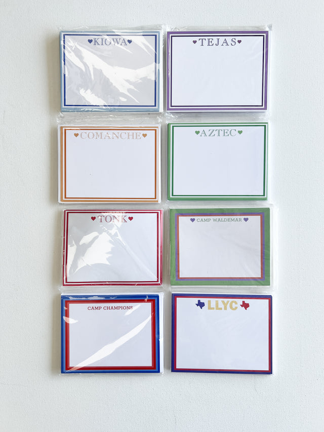 Block Camp Note Cards