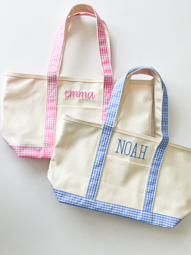 Medium Gingham Tote