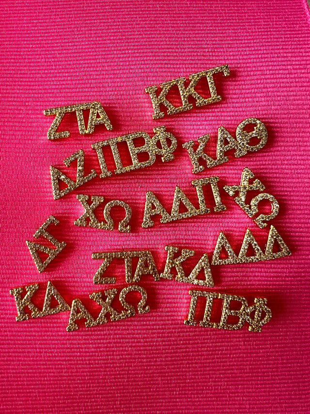 Gold Sorority Stud Earrings