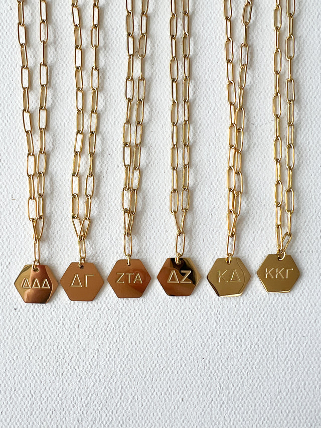 Sorority Gold Necklace