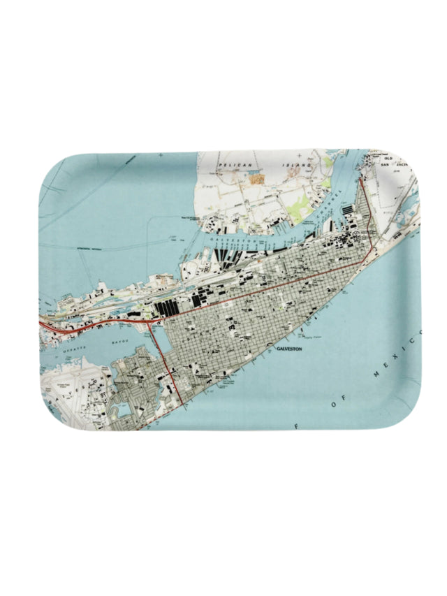 Galveston Map Tray