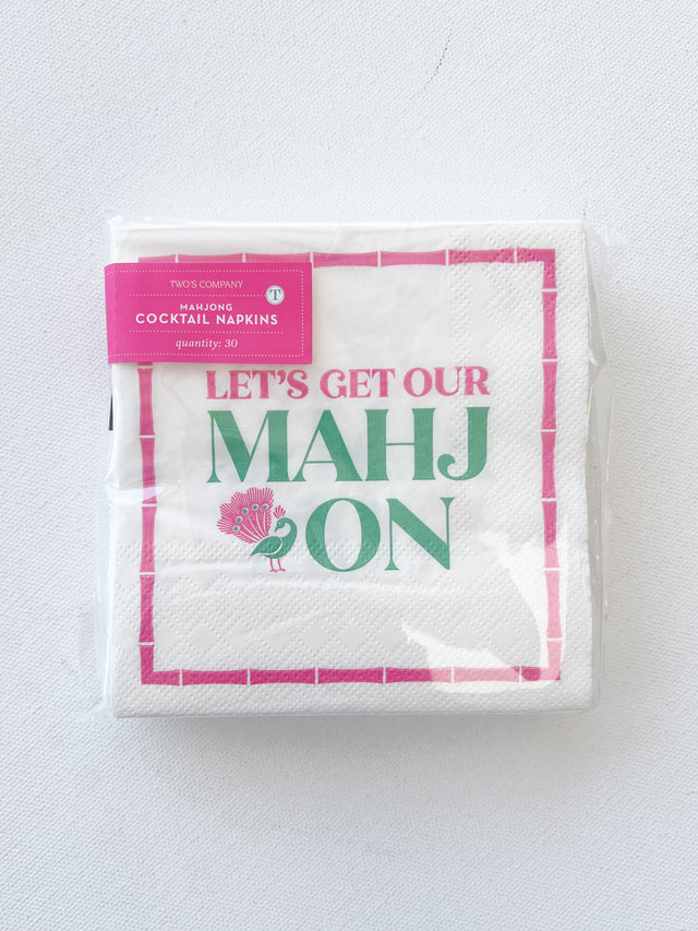 Let's Get Our Mahj On Napkin