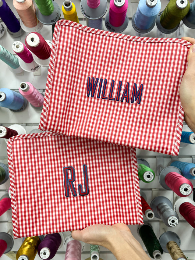 TRVL Roadie Bag Gingham Red