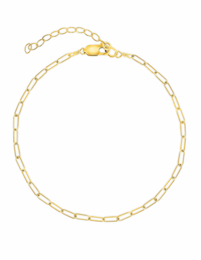 Paperclip 'XS' Bracelet Gold Fill