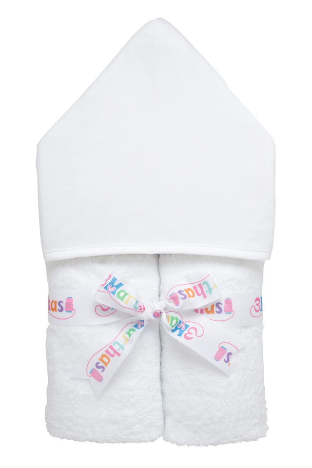 3 Marthas White Hooded Towel