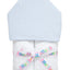 3 Marthas Blue Check Hooded Towel