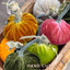 4" Rust Silk Velvet Pumpkin