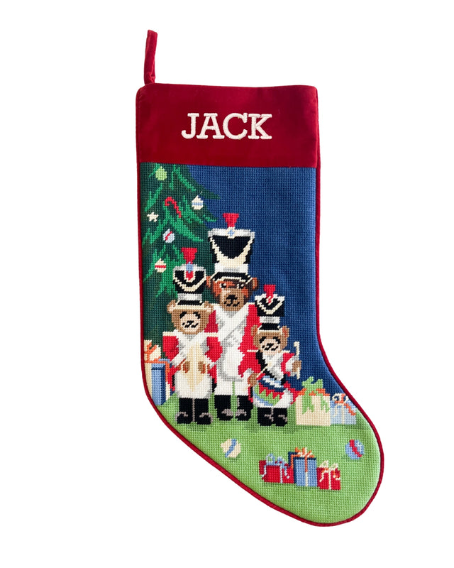 Nutcracker Needlepoint Stocking