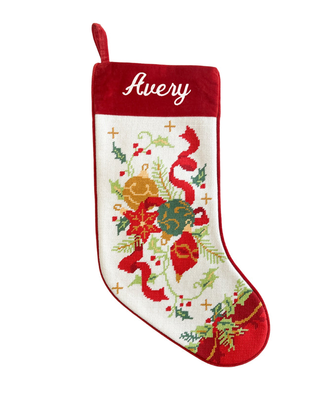 Christmas Needlepoint Stocking