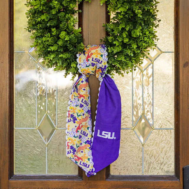 LSU Tigers Cotton Wreath Sash