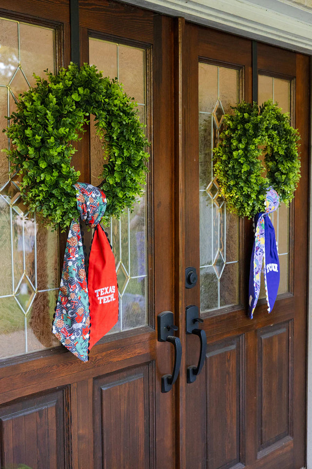 TCU Horned Frogs Cotton Wreath Sash