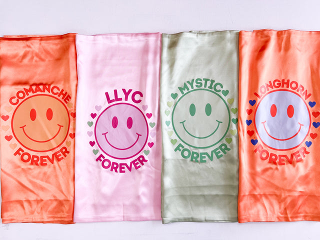 Smiley Camp Satin Pillowcase