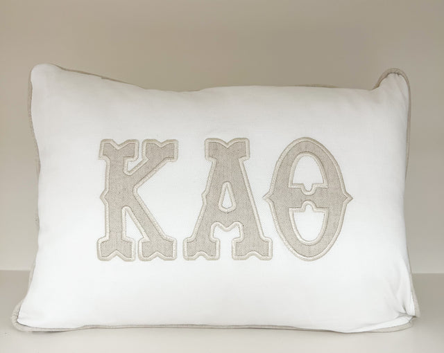 Appliqued Sorority Pillow