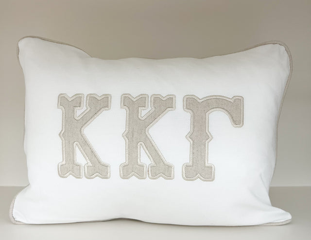 Appliqued Sorority Pillow