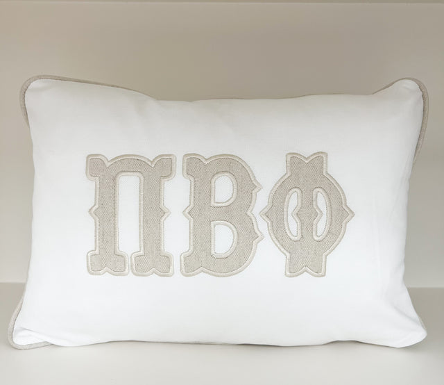 Appliqued Sorority Pillow