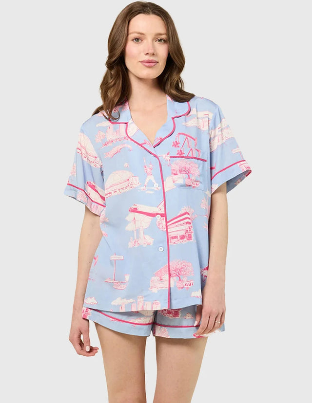 Houston Toile Pajama Shorts Set