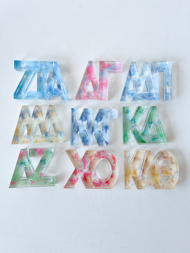 Acrylic Sorority Letter Block