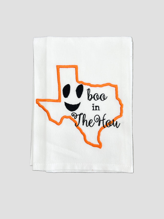Boo In Houston Kitchen Towel