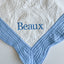 Blue Trim Baby Blanket