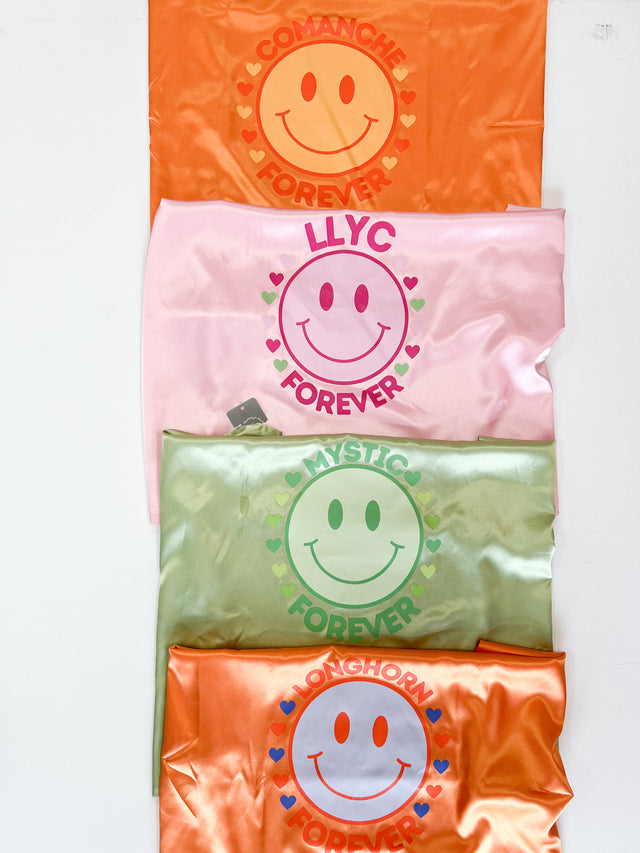 Smiley Camp Satin Pillowcase