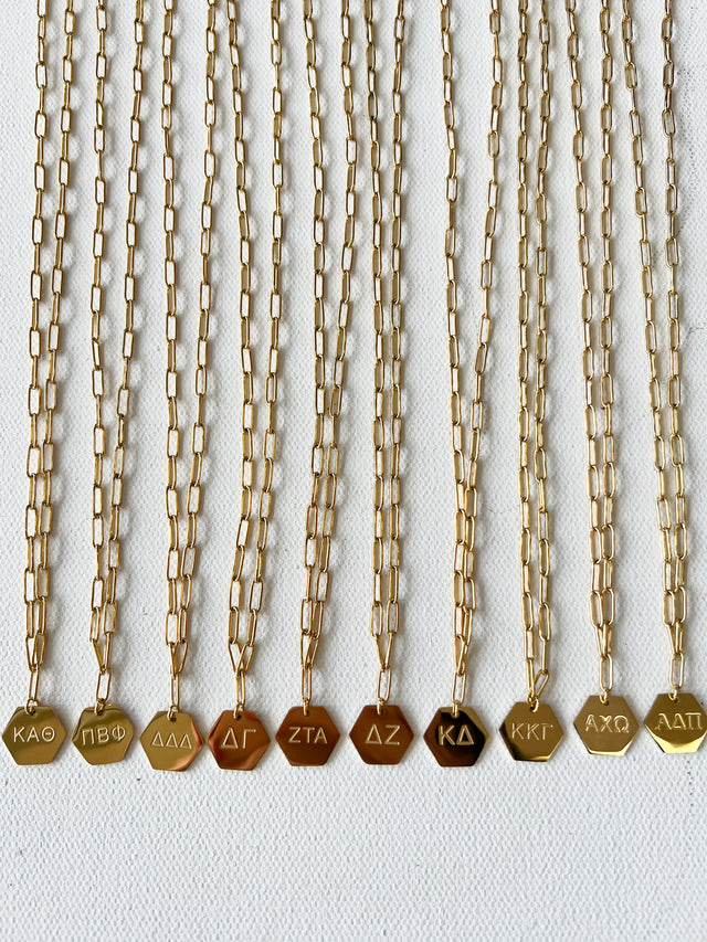 Sorority Gold Necklace