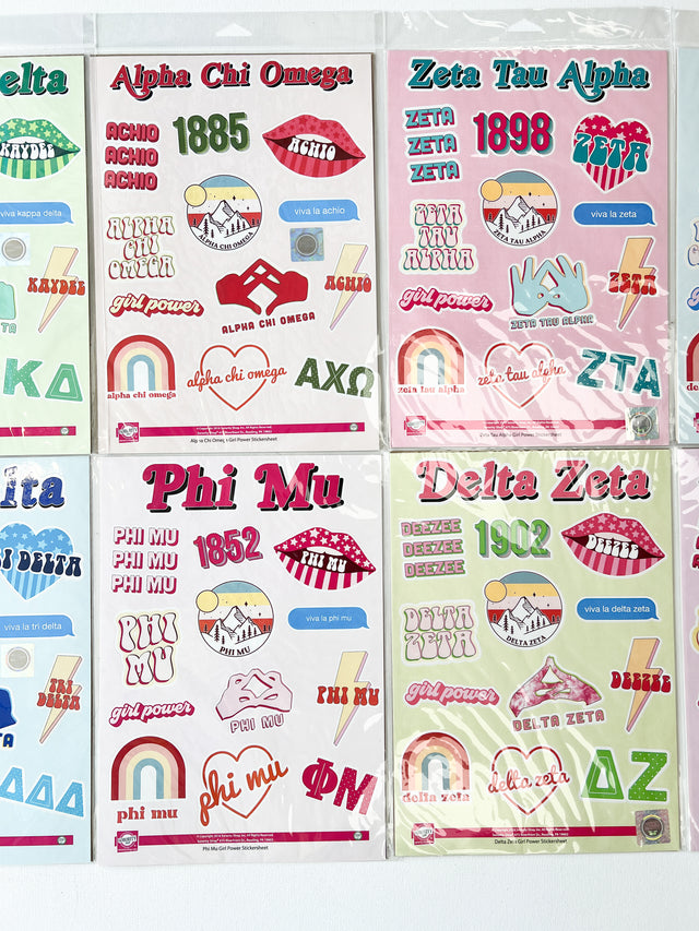 Sorority Sticker Sheet