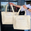 Coated Canvas Tote with Sorority Patch