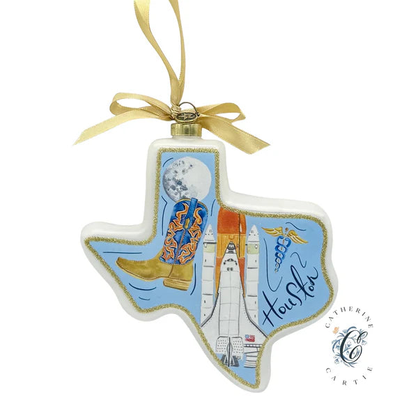 Houston Catherine Cartie City Capsule 2025 Texan Christmas Ornament