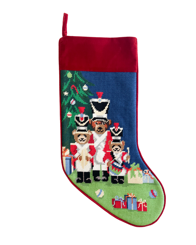 Nutcracker Needlepoint Stocking