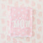 Weezie Tossed Pink Hearts Patterned Scallop Bath Towel