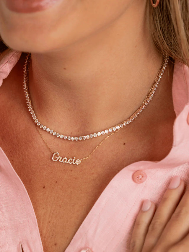 CZ Name Necklace