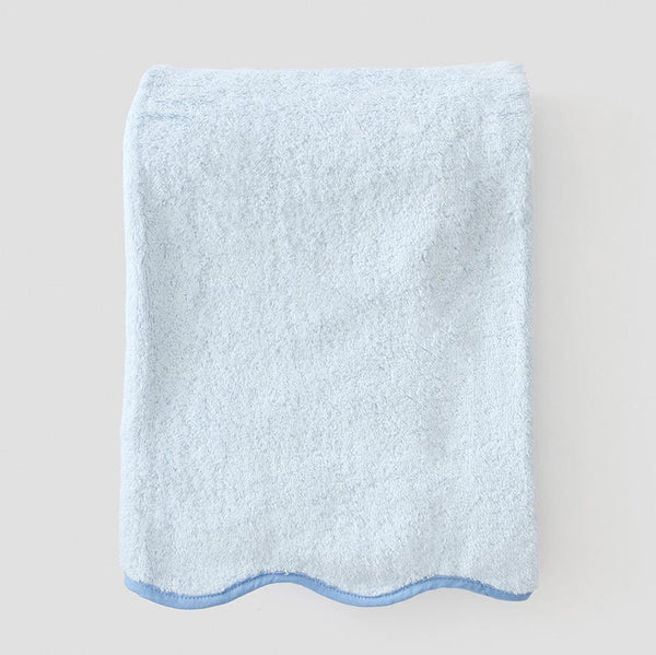 Weezie French Blue on Light Blue Bath Towel