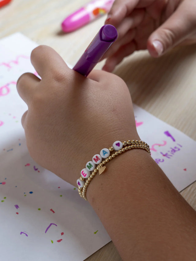 Kids Custom Name Stretch Bracelet