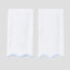 Weezie Light Blue on White Scallop Hand Towels (pair)