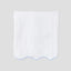 Weezie Light Blue on White Scallop Bath Towel