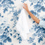 Weezie Light Blue on White Scallop Hand Towels (pair)