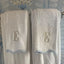 Weezie Light Blue on White Scallop Bath Towel