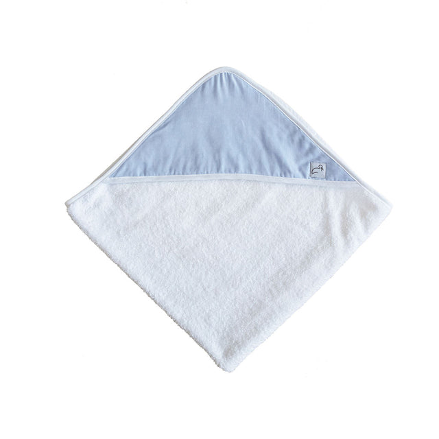 Blue Chambray Hooded Towel